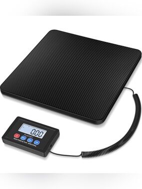 Digital Shipping Scale with Remote Display - Black 440 lb. Weight limit